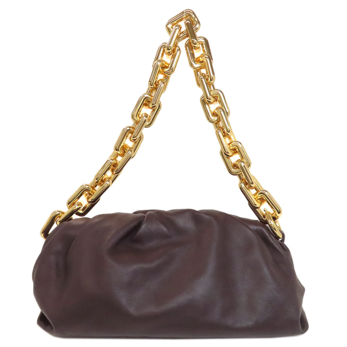 Bottega Veneta by Daniel Lee Chain Pouch in Brown Calfskin with Gold Chain Italy 2020 – ✨Excellent Pre-Owned, 100% Authentic