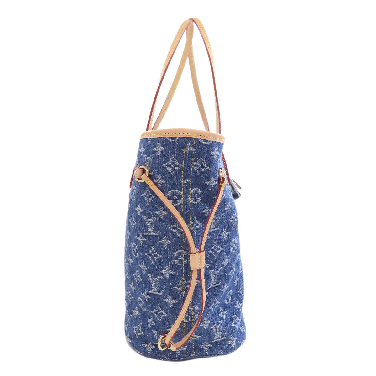 LOUIS VUITTON – Monogram Denim Blue Neverfull MM / Resort 2025