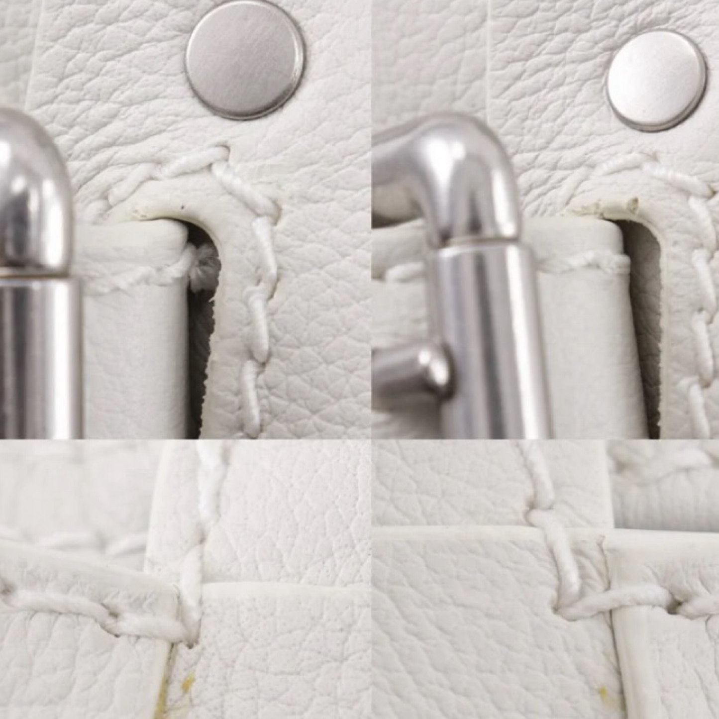 Bottega Veneta Arco Tool Bag Off-White Calfskin Leather –Previously Owned