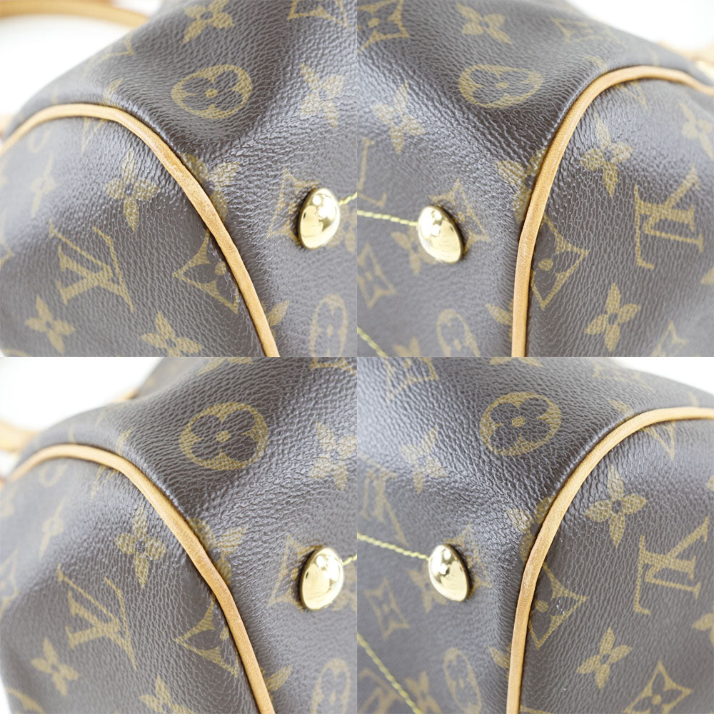 LOUIS VUITTON – Tivoli PM Monogram Brown Monogram Canvas with Vachetta Leather Trim