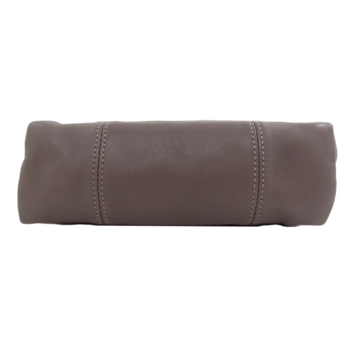 Longchamp Classic Leather Logo Line Leather Gray –