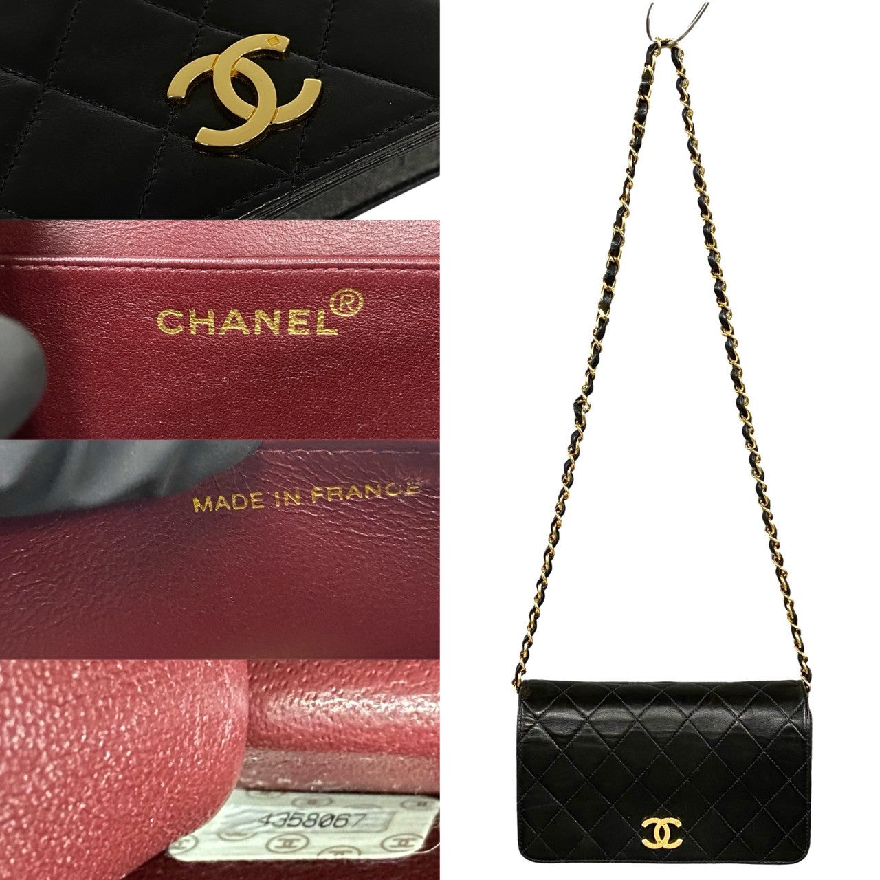 CHANEL –matelassée COCO Mark Shoulder Bag Lambskin leather
Gold-tone Hardware