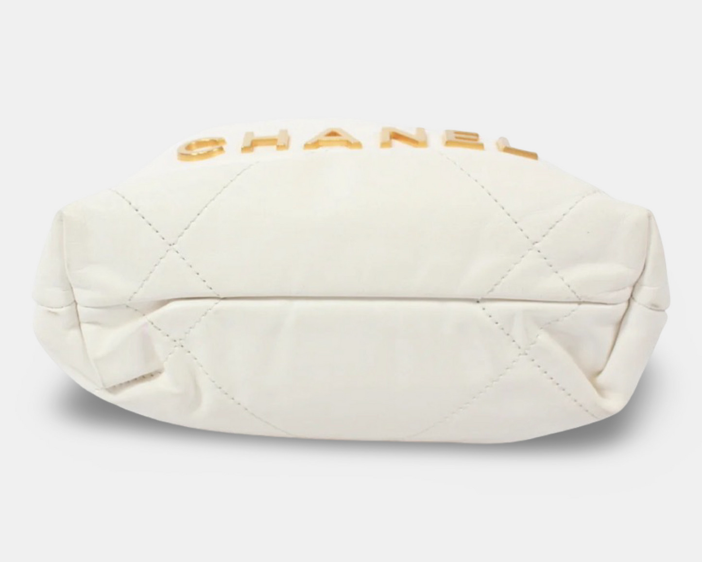 Chanel 22 Mini Shoulder Bag White Calfskin Gold – Good Condition | L’LUXE Authentics