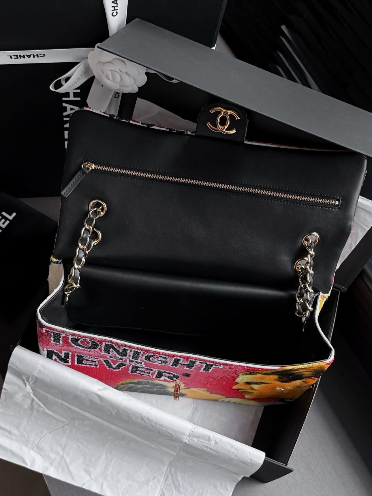 Designer-Inspired Pop-Art Sequin Statement Shoulder Bag | L’LUXE Inspired Collection
