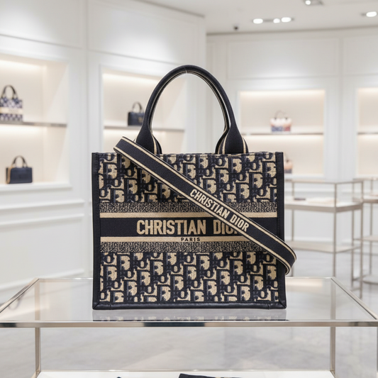 Christian Dior Oblique Book Tote                  Canvas & Leather                                            100% Authentic                                                     ✨ Excellent Pre-Owned Condition                       ~ 31% off MSRP