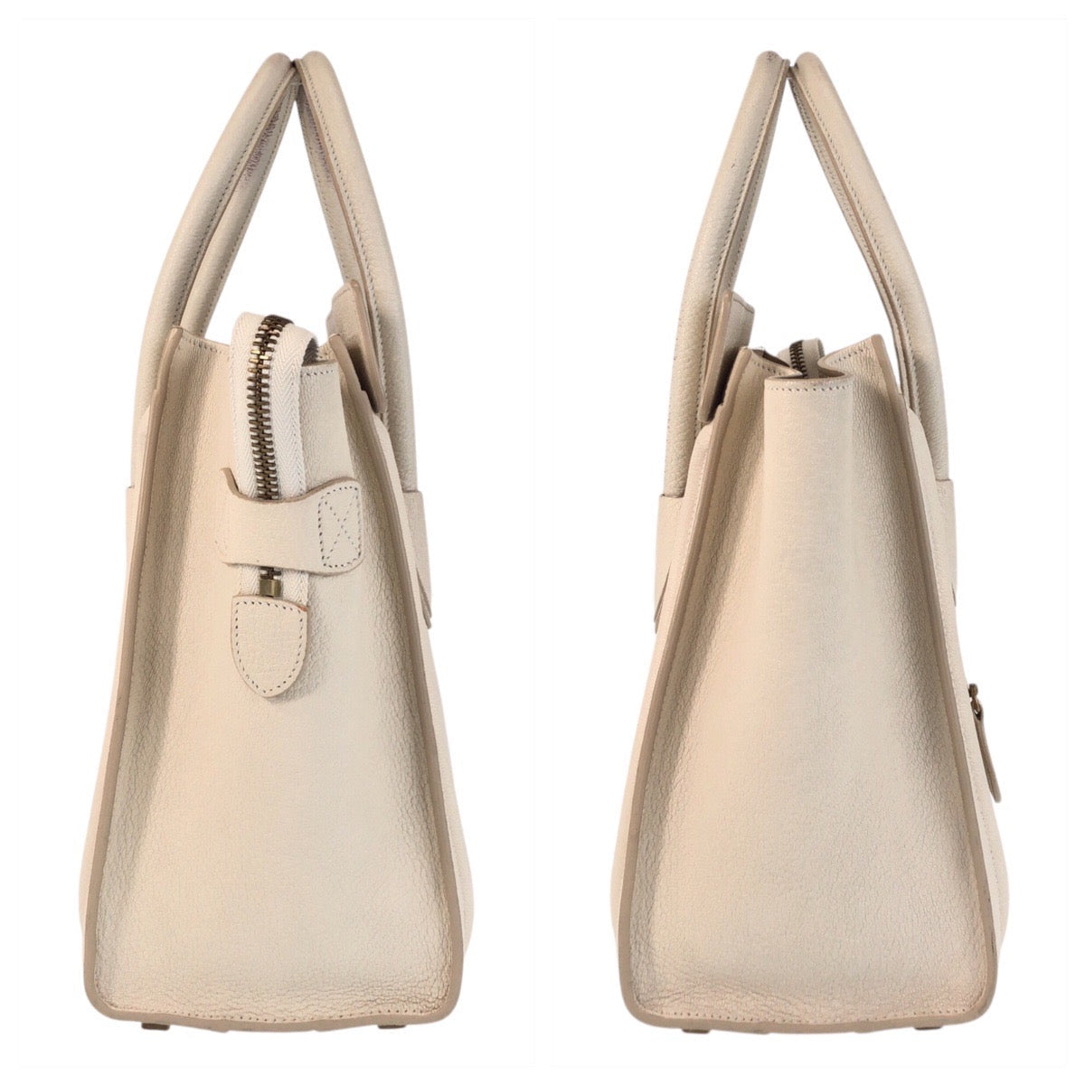 Celine The Luggage Micro Phoebe Philo Era – Early 2010s – Ivory/Gold