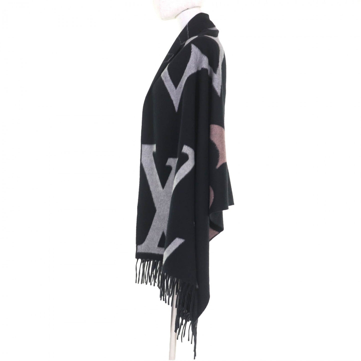 LOUIS VUITTON – Echarpe “The Ultimate Muffler” Scarf – Noir Cashmere/Wool – Made in Italy – 100% Authentic ✨Pre-Owned Excellent Condition ~28% Off MSRP