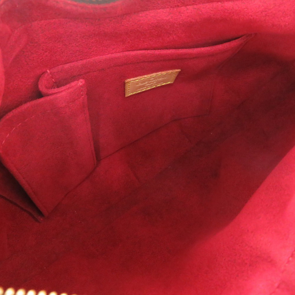 LOUIS VUITTON – Croissant MM Brown Monogram Canvas with Vachetta Leather Trim