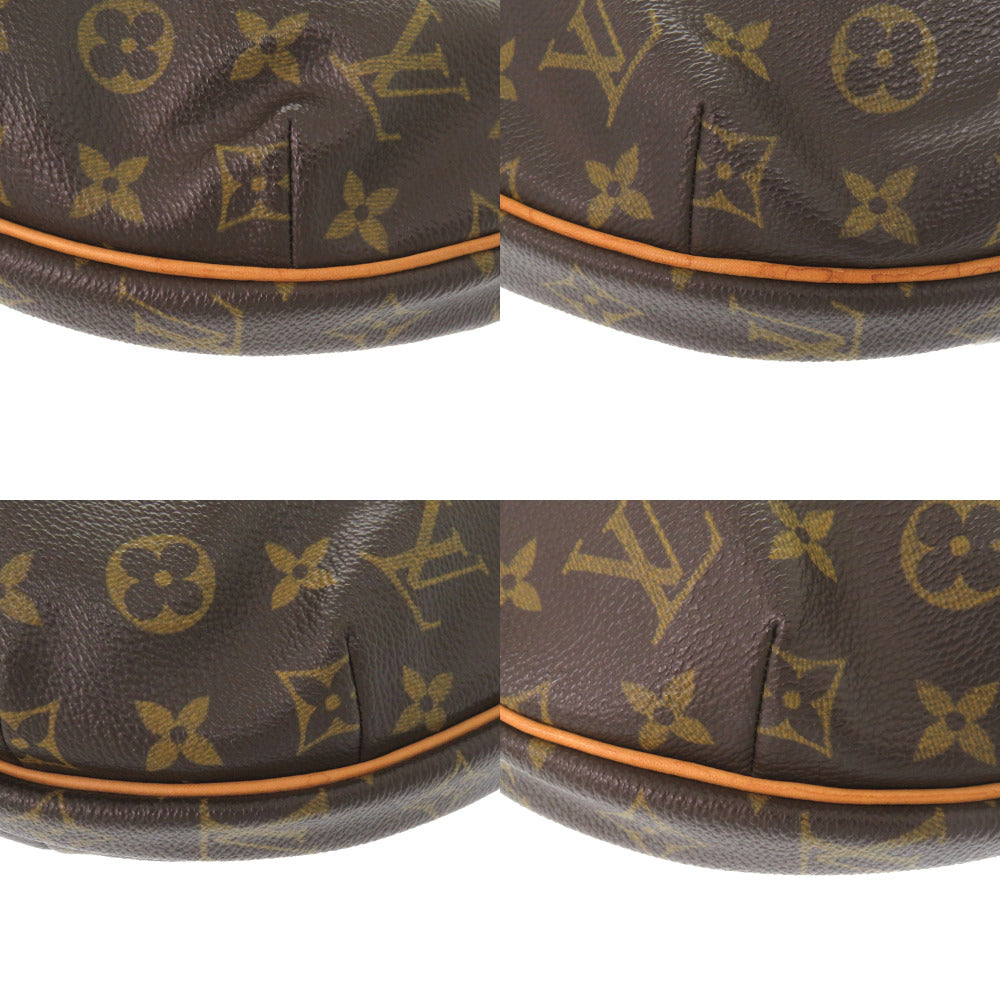 LOUIS VUITTON – Croissant MM Brown Monogram Canvas with Vachetta Leather Trim