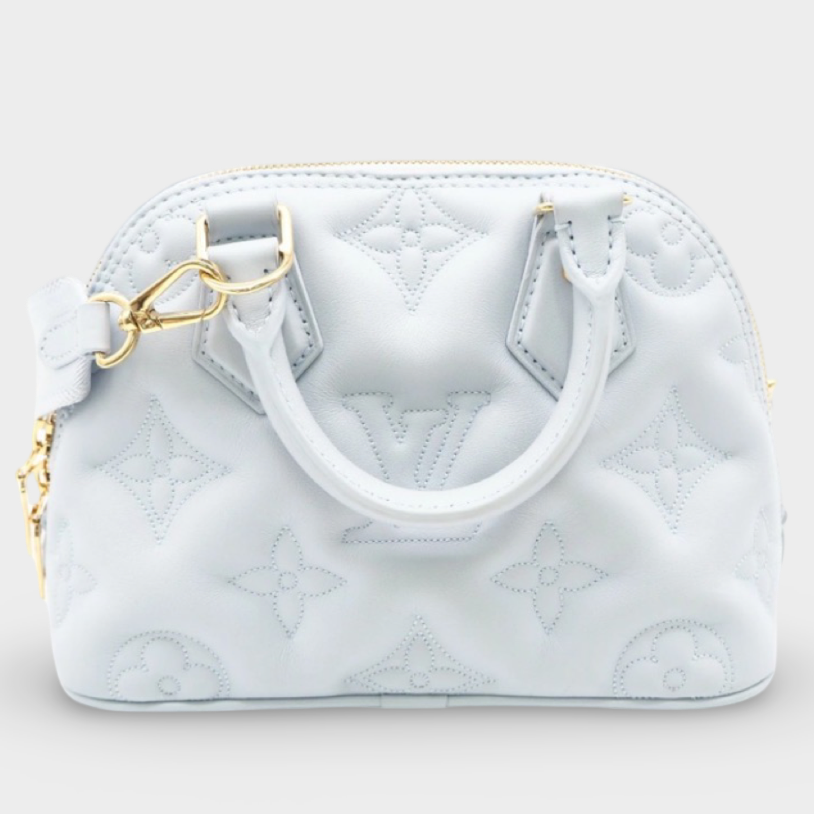 Louis Vuitton Alma Soft BB Bubblegram Blue Glacier Lambskin – Excellent Condition -previously owned Authentic