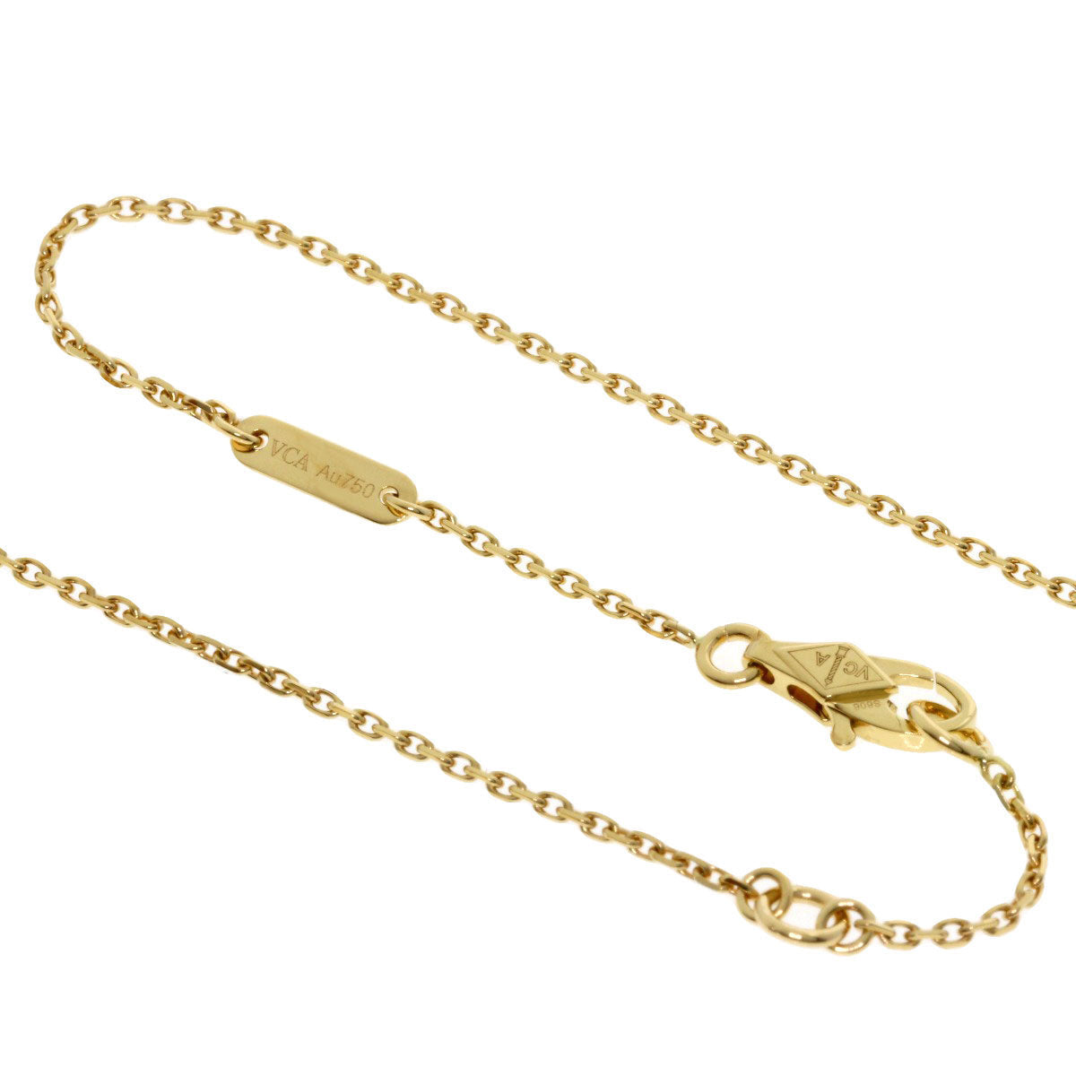 VAN CLEEF & ARPELS Sweet Alhambra Shell Necklace – 18K Yellow Gold