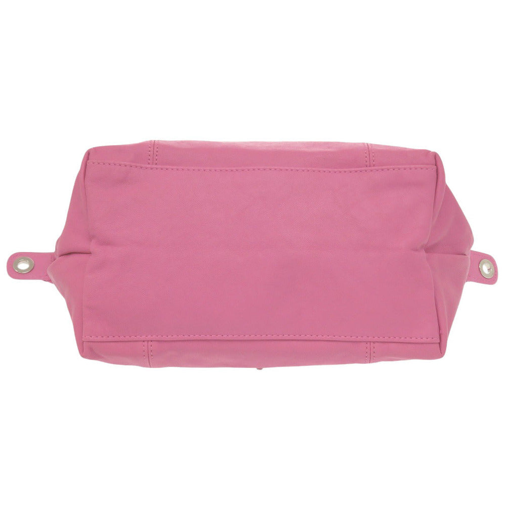 LONGCHAMP – Le Pliage Cuir 2-Way Folding Handbag – Pink Leather –