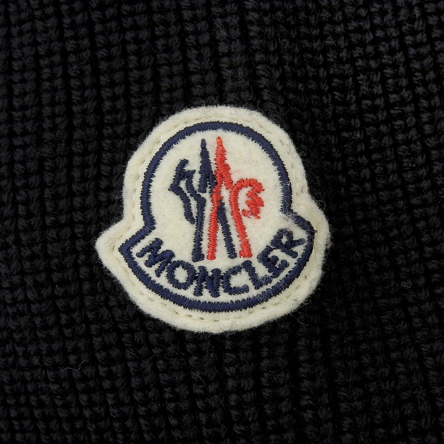 MONCLER – Knit Sweater – MAGLIONE – Black Wool – Size S