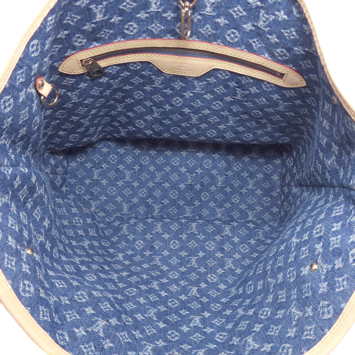 LOUIS VUITTON – Monogram Denim Blue Neverfull MM / Resort 2025