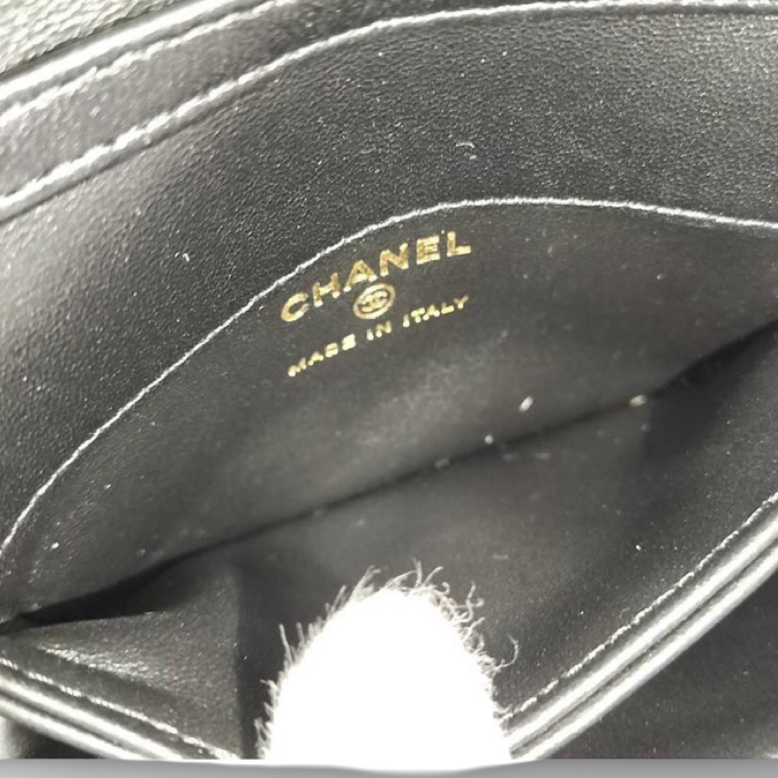 Chanel Chain Clutch Bag Coco Mark Lambskin Leather Black – Excellent Pre-Owned Authentic