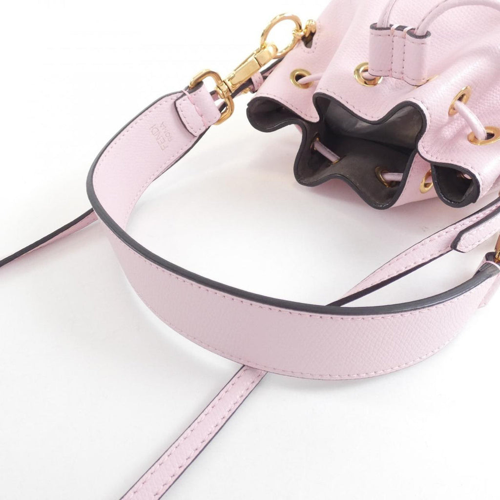 Fendi Mini Mon Tresor Calf Leather Bucket Bag Previously Owned Authentic