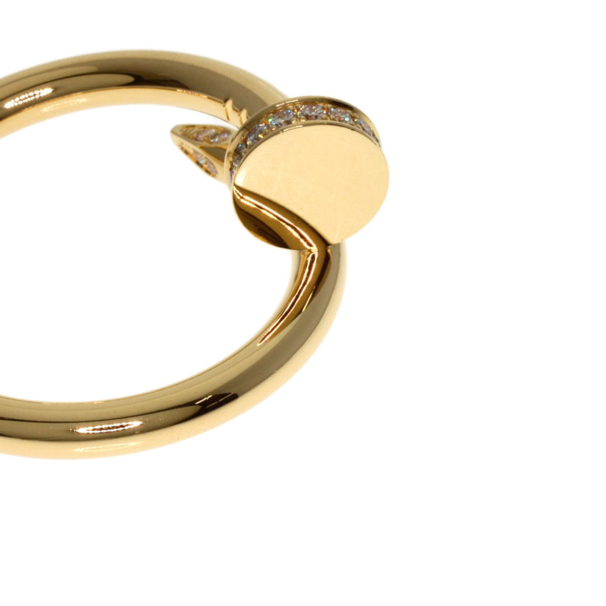 CARTIER Juste un Clou Classic Diamond Ring 18K Yellow Gold