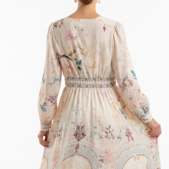 Printed V-Neck Maxi Dress XXL            *Last Chance*