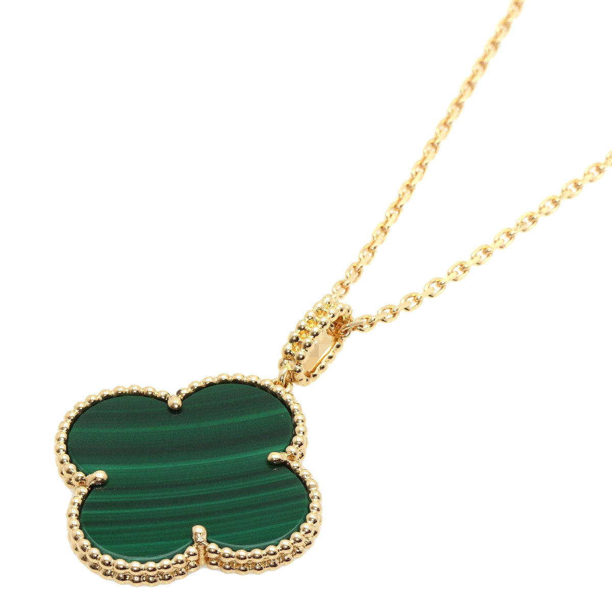 VAN CLEEF & ARPELS Magic Alhambra Malachite 18K Yellow Gold