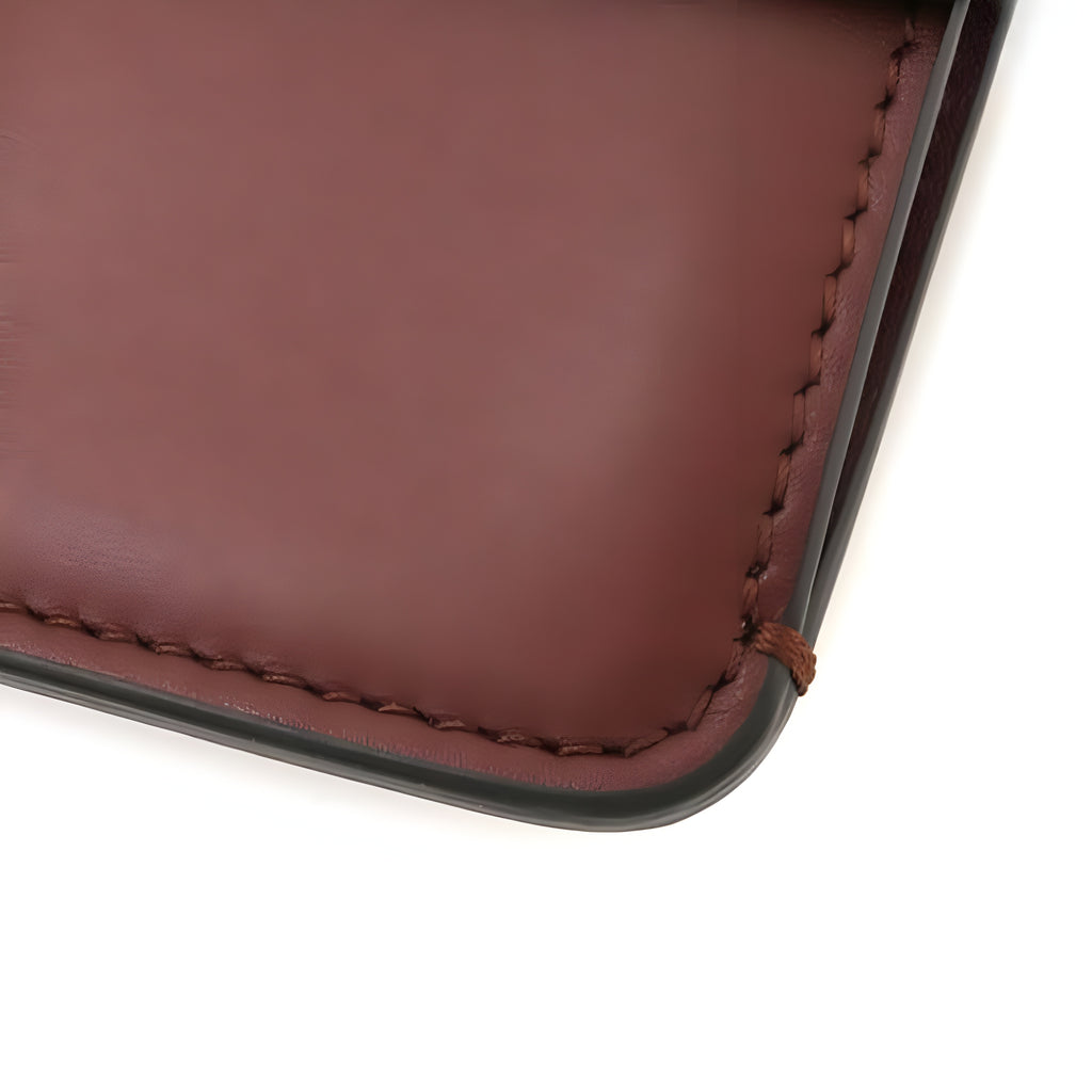 Fendi Flat Baguette Dark Brown Slim Shoulder Bag Authentic Previously Owned