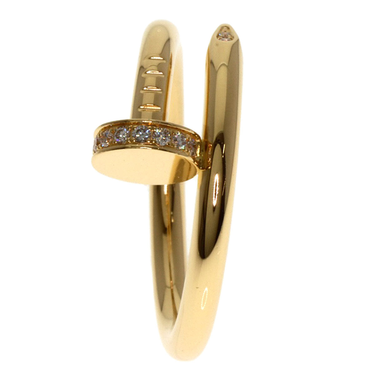 CARTIER Juste un Clou Classic Diamond Ring 18K Yellow Gold