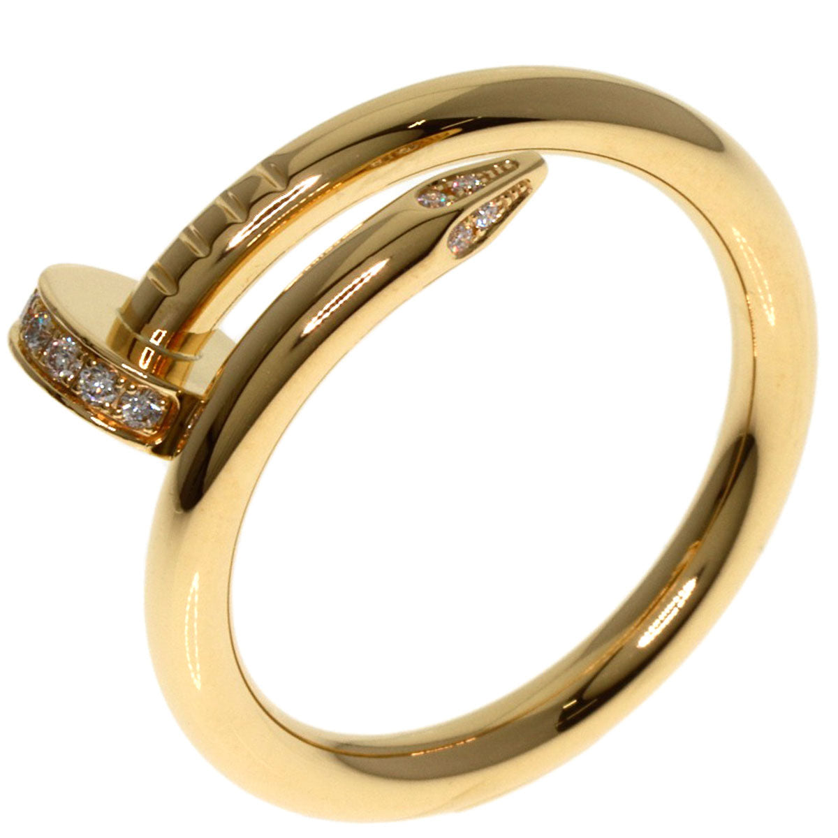 CARTIER Juste un Clou Classic Diamond Ring 18K Yellow Gold