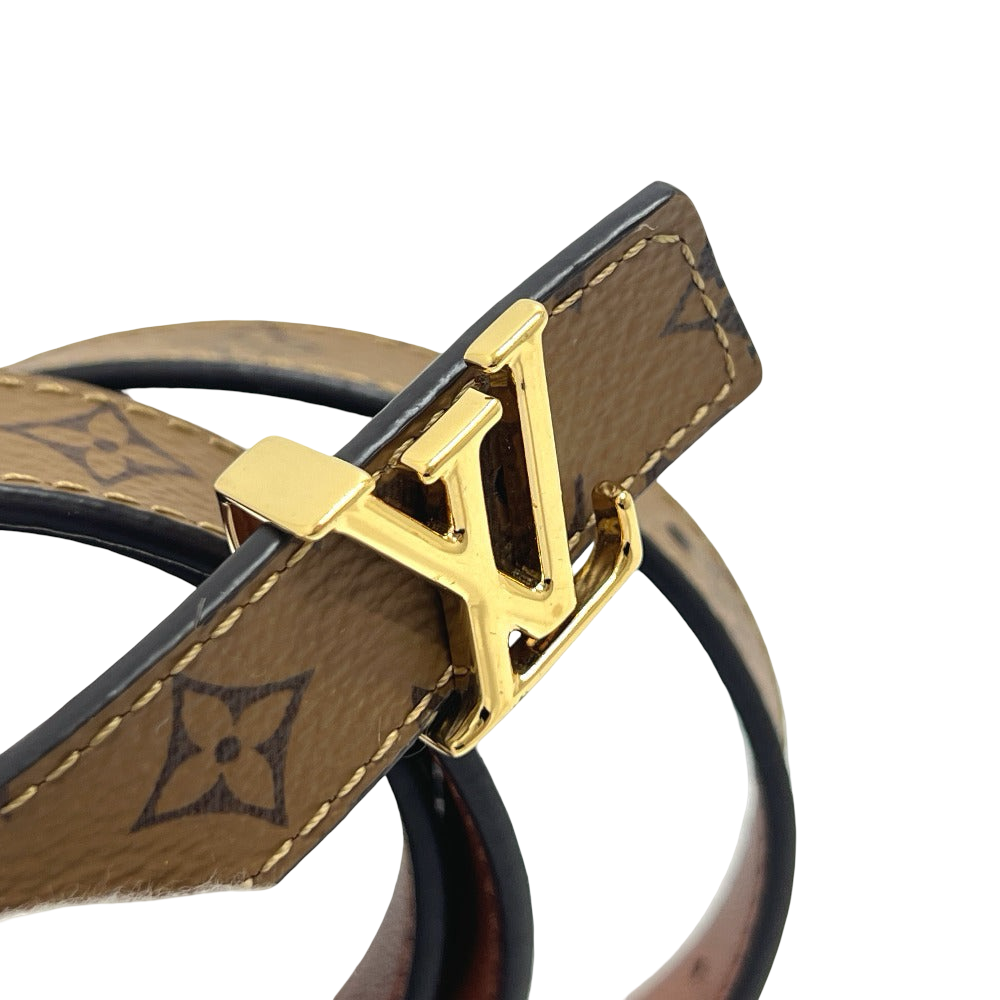 LOUIS VUITTON Belt LV Iconic 20mm Monogram Canvas Brown Women’s