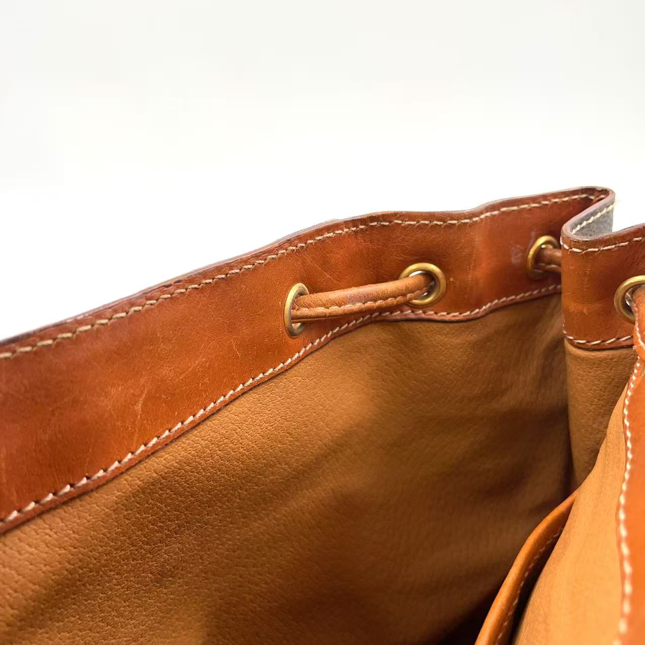 Celine Macadam Pattern Mini Rucksack PVC Leather Brown – Fair Condition | L’LUXE