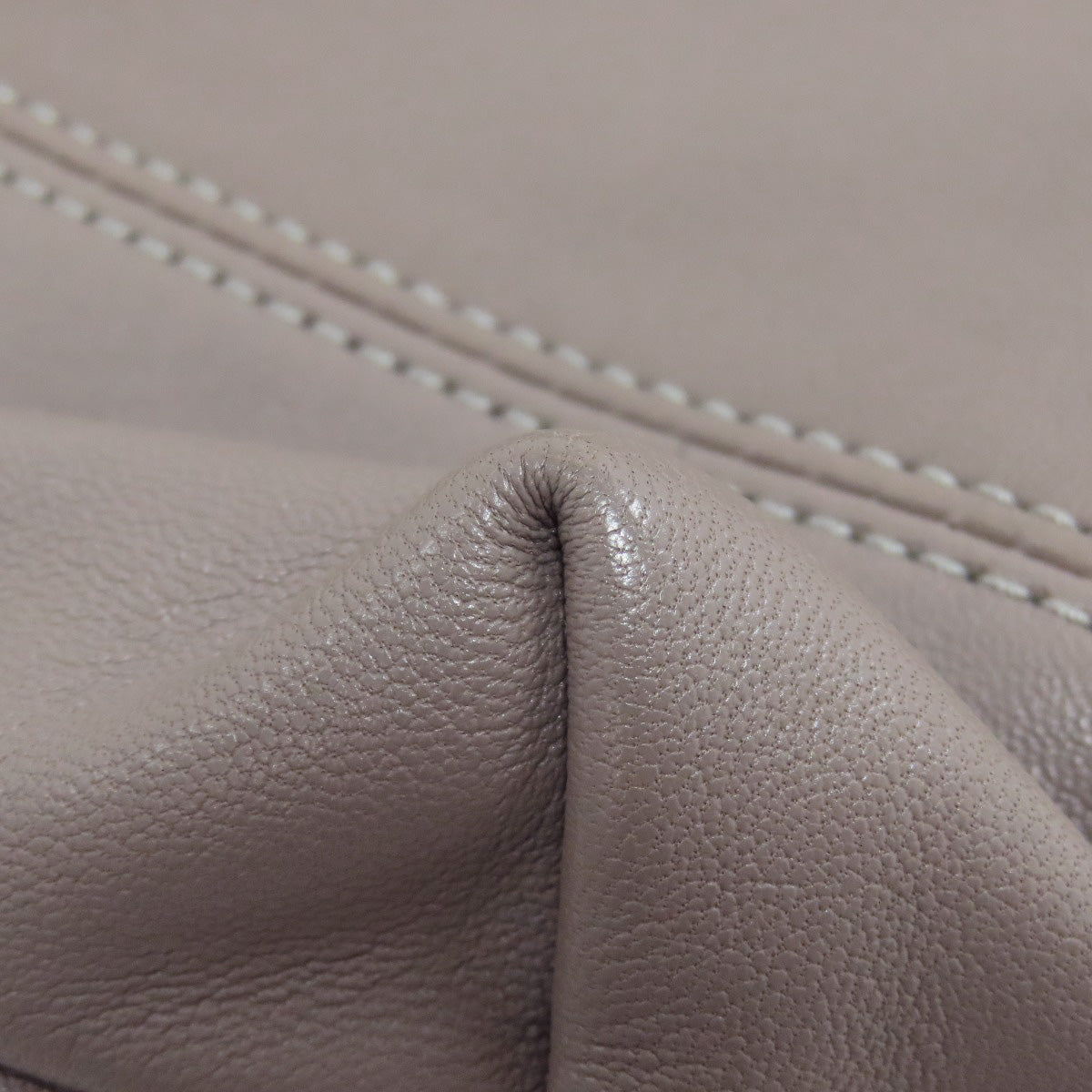 Longchamp Classic Leather Logo Line Leather Gray –