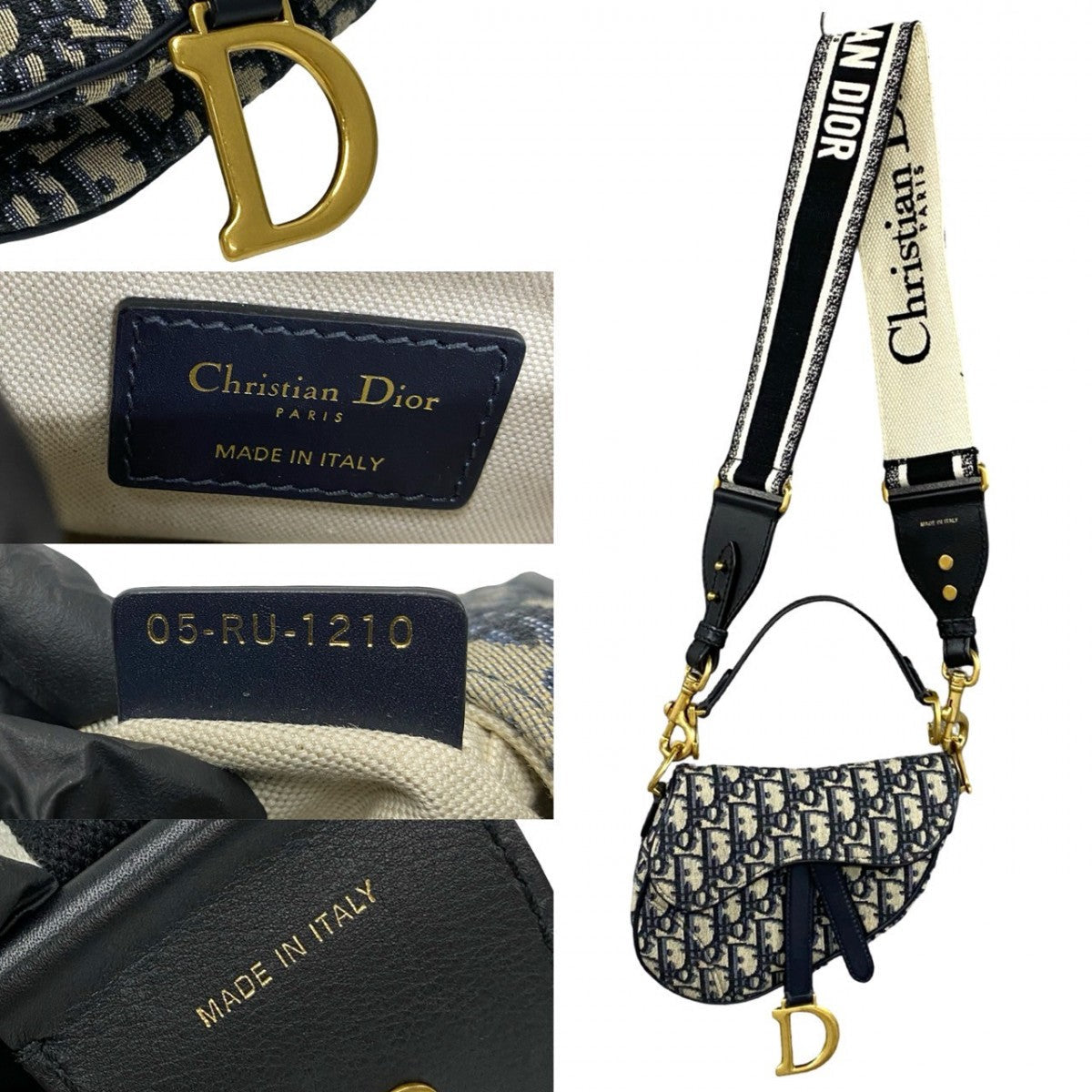 Christian Dior Oblique Saddle Bag (Reissue)
Leather, Canvas Navy Trotter Patern Oblique by John Galliano Revival Design 100% Authentic ✨Pre-Owned Near Mint Condition~ 31% off MSRP