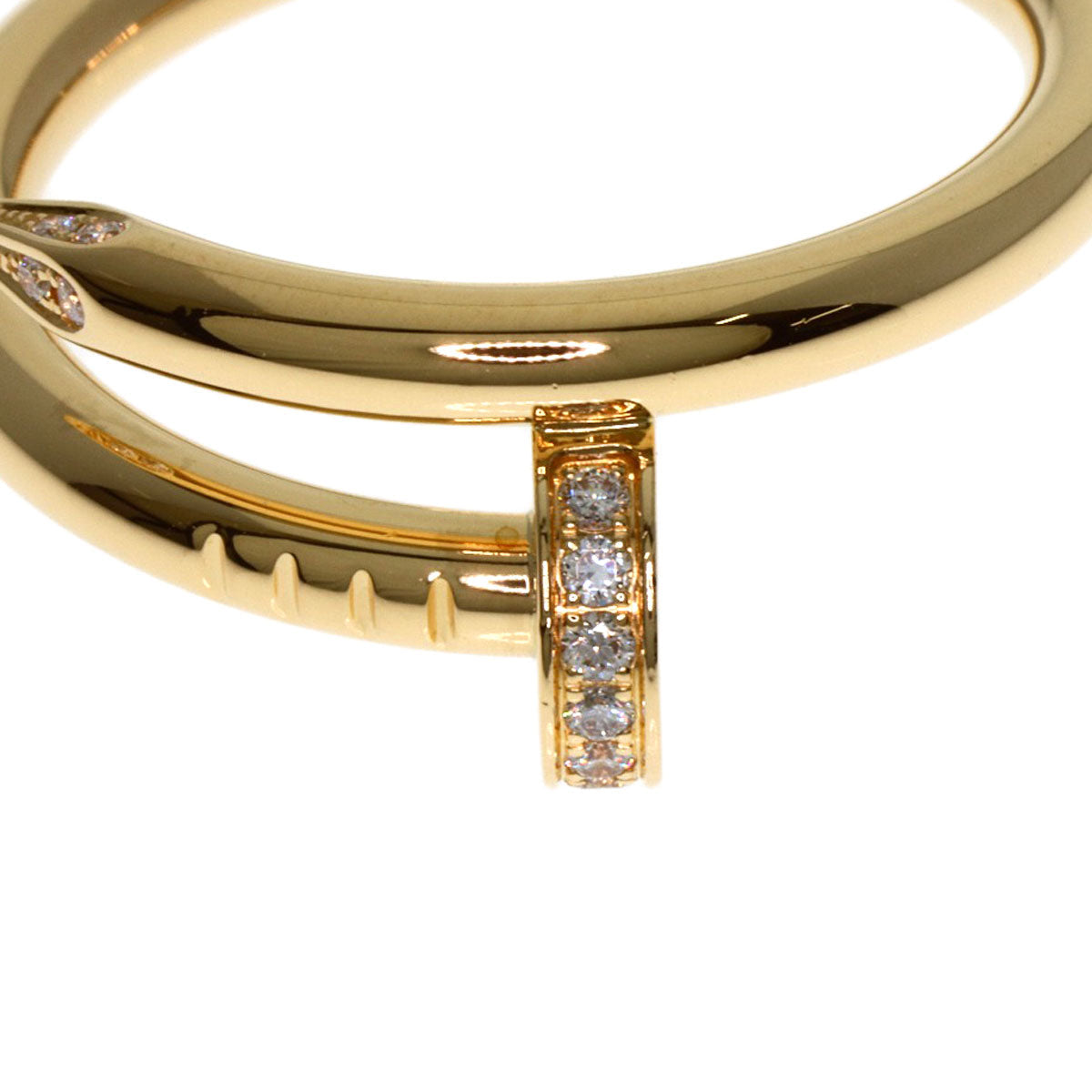 CARTIER Juste un Clou Classic Diamond Ring 18K Yellow Gold