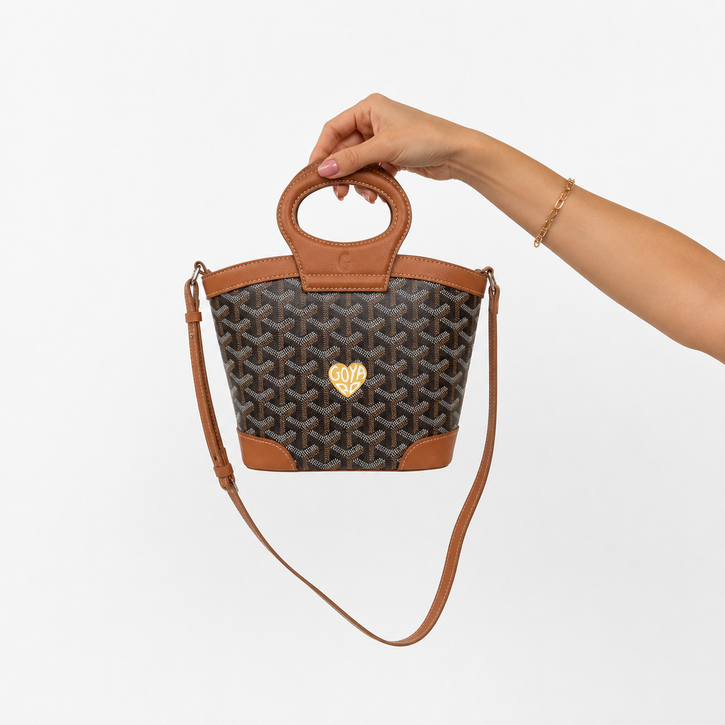 GOYARD Beluga Mini Black Brown 2-Way Shoulder Bag | Like New Authentic