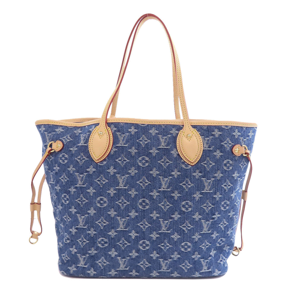 LOUIS VUITTON – Monogram Denim Blue Neverfull MM / Resort 2025