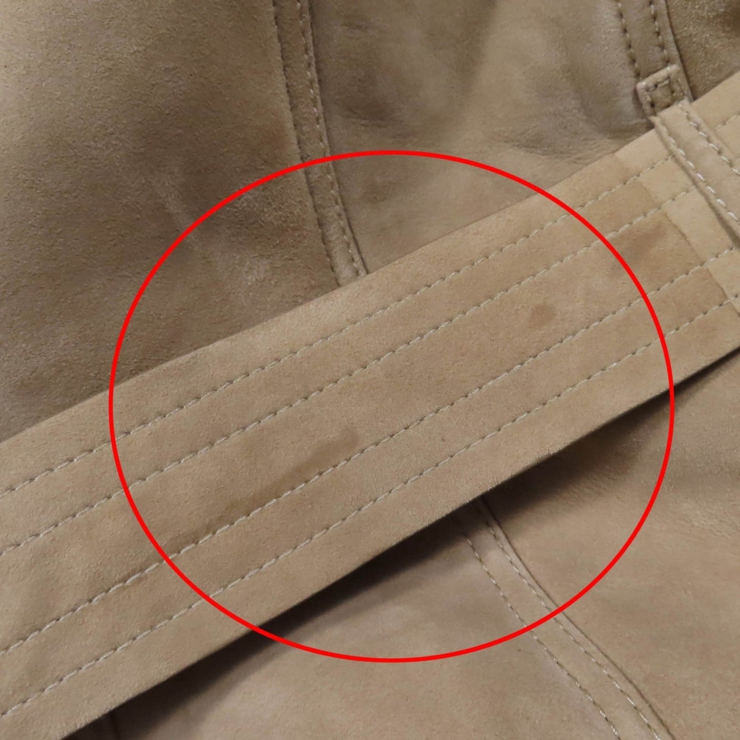 BURBERRY – Sheepskin Mouton Coat with Belt – Beige – Size 42 / US 8 –