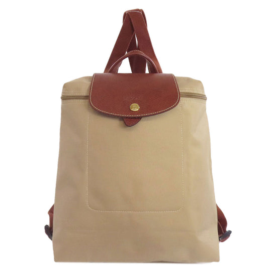 LONGCHAMP – Le Pliage Backpack – Nylon Beige