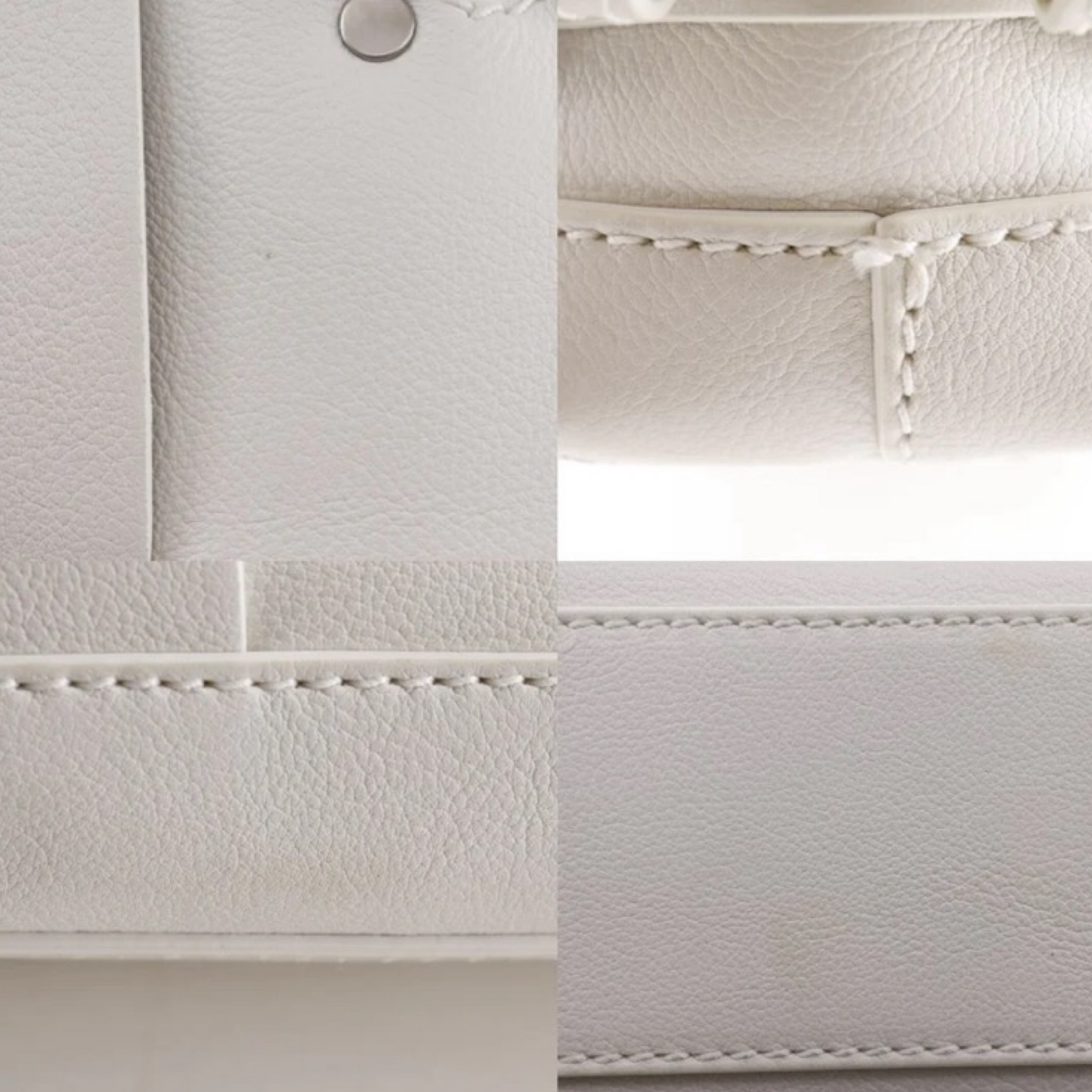 Bottega Veneta Arco Tool Bag Off-White Calfskin Leather –Previously Owned