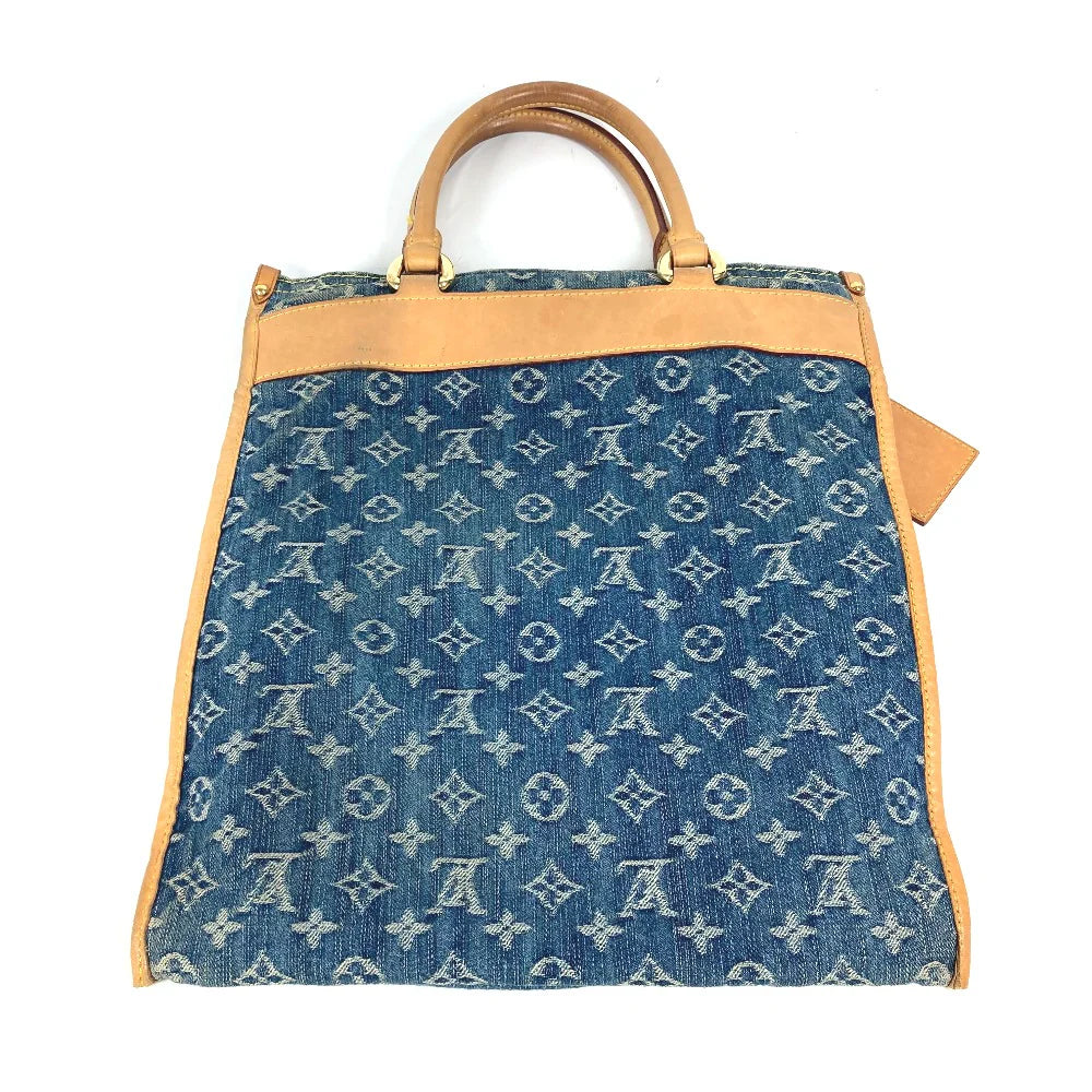 Louis Vuitton Denim Flat Shopper MM Blue