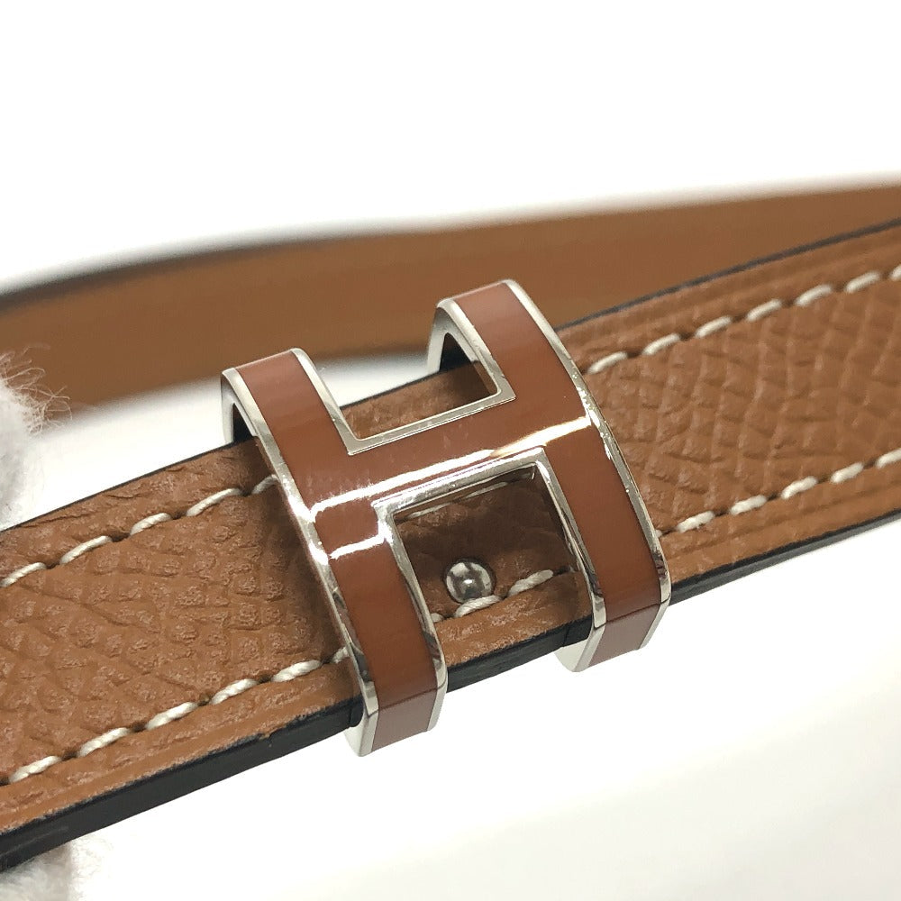 HERMÈS – “Pop H” Belt 15 Epsom Leather Brown Size 80 Introduced 2010 Inspired by Philippe Mouquet –