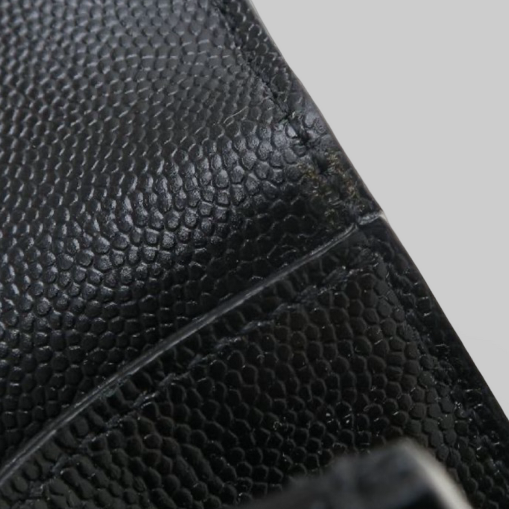 Saint Laurent Paris Clutch Bag Black Leather Previously Owned Authentic