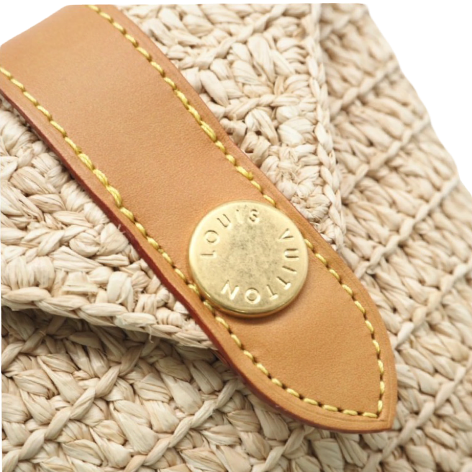 Louis Vuitton Envelope Pouch Raffia Bag Authentic Previously Owned
