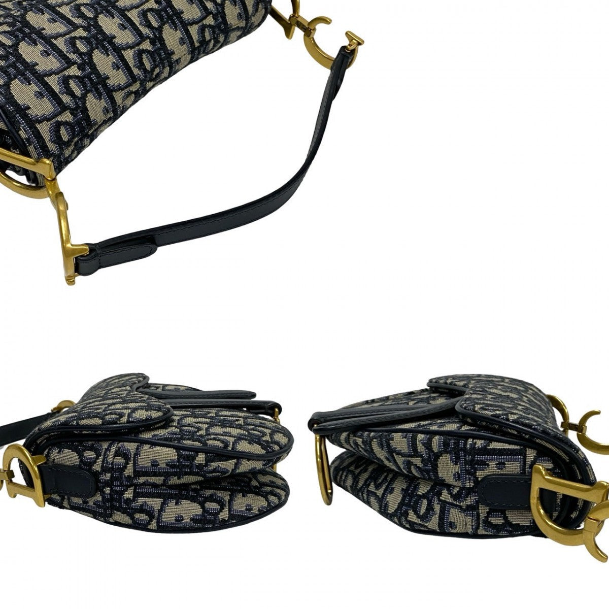 Christian Dior Oblique Saddle Bag (Reissue)
Leather, Canvas Navy Trotter Patern Oblique by John Galliano Revival Design 100% Authentic ✨Pre-Owned Near Mint Condition~ 31% off MSRP