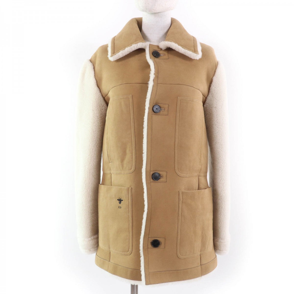 Christian Dior – Mouton Jacket – Beige Lambskin Shearling – 100% Authentic ✨Pre-Owned Near Mint Condition ~ 32% off MSRP