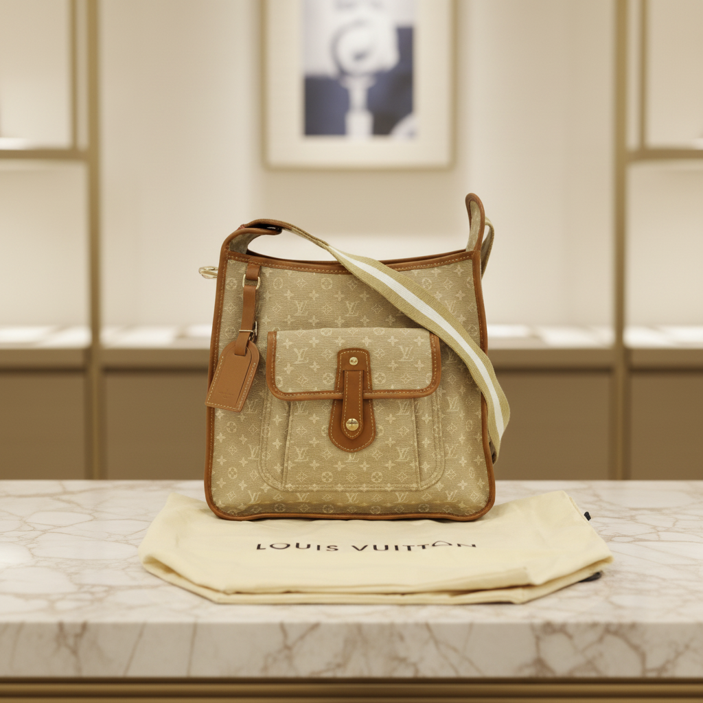 Louis Vuitton Buzas Marie Kate Monogram Mini Canvas Beige Shoulder Bag Previously Owned Authentic