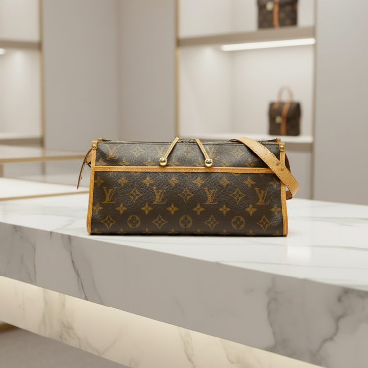 Louis Vuitton Popincourt Long Monogram Canvas Authentic Previously Owned
