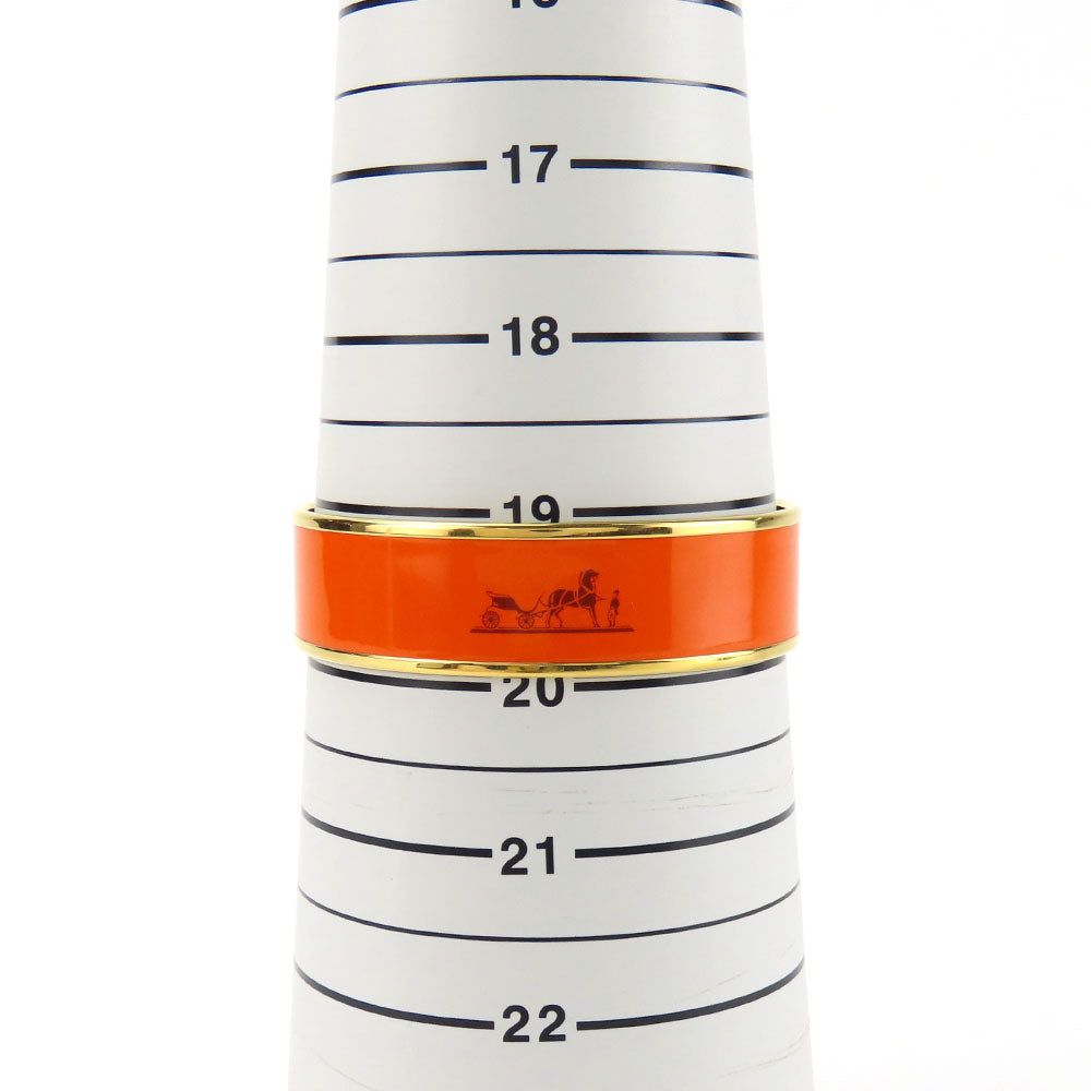 HERMÈS GM Bangle Orange Cloisonné enamel on metal