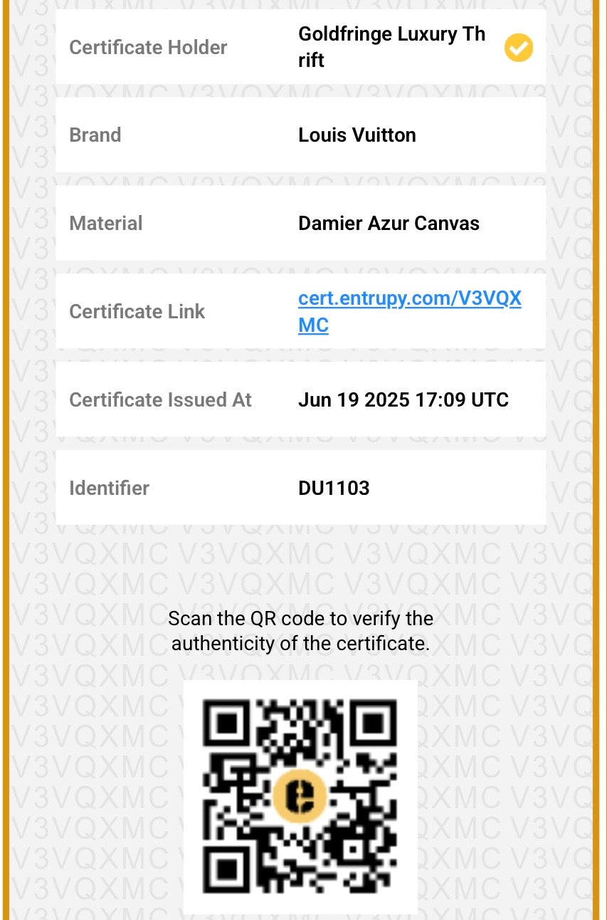 Louis Vuitton Damier Azur Canvas Speedy 30