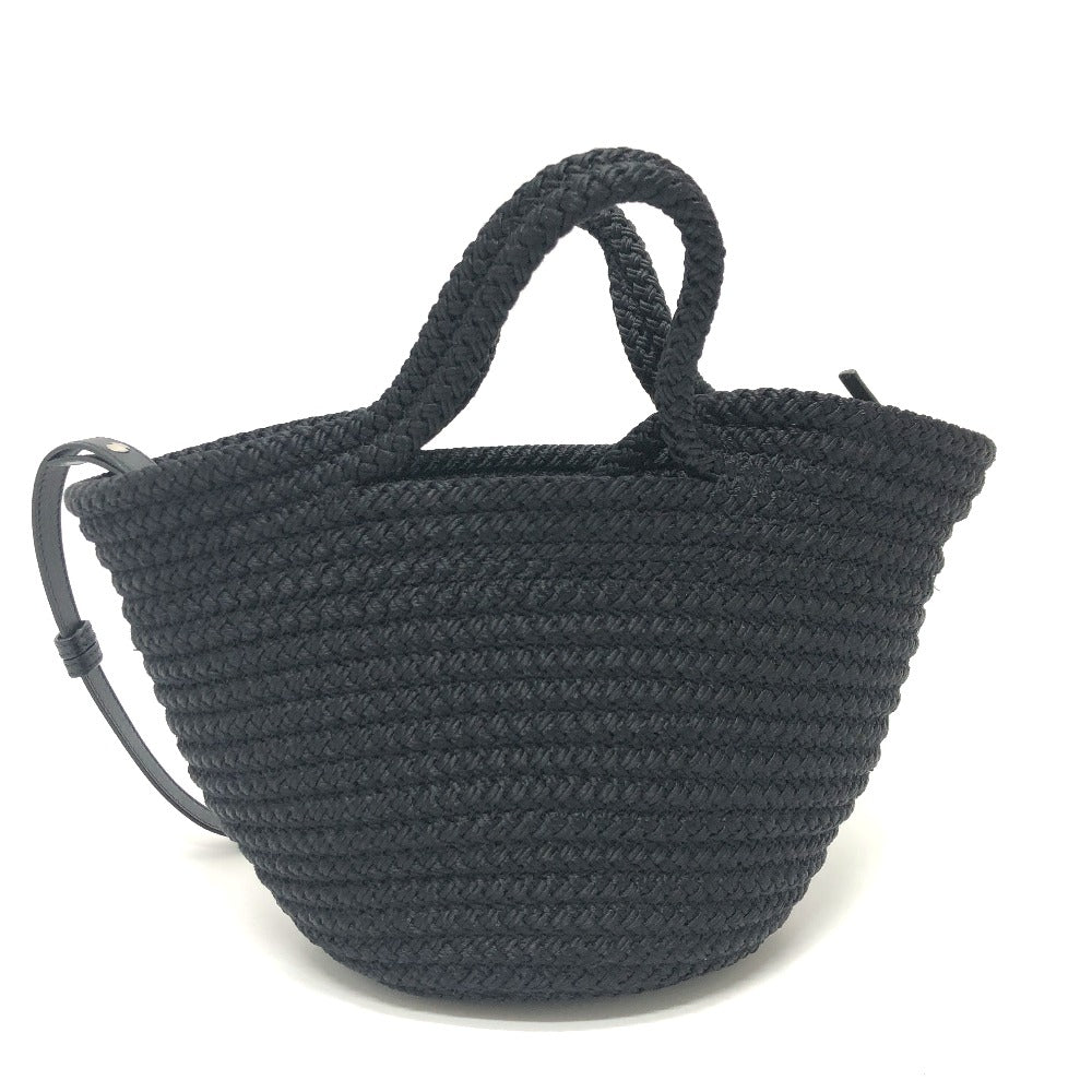 Balenciaga Ibiza Small Basket in Black Nylon & Lambskin –