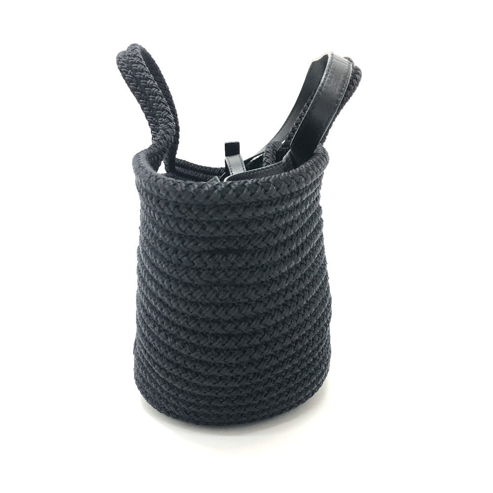 Balenciaga Ibiza Small Basket in Black Nylon & Lambskin –