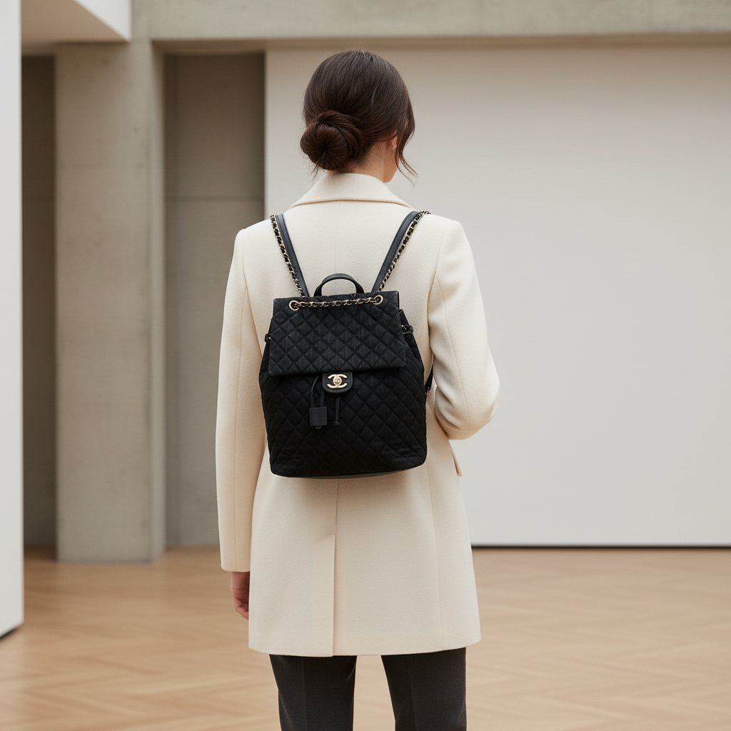 CHANEL – Backpack – Matelassée COCO Mark