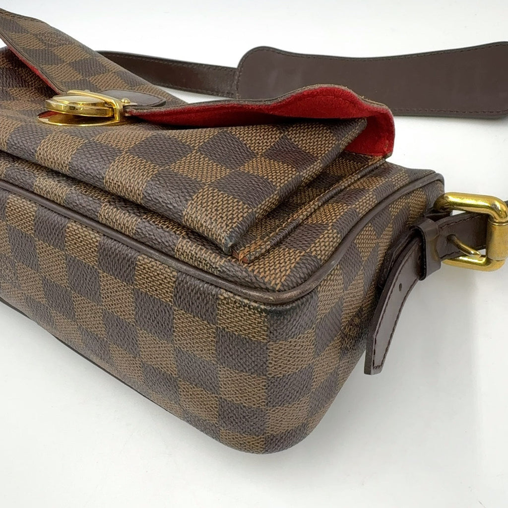 Louis Vuitton Ravello GM Damier Ebene Crossbody Shoulder Bag Previously Owned Authentic
